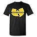 Hip Hop Legend Rappers Graphic T-shirts King Crown Gold Tupac (Large, Black Wu Tang)