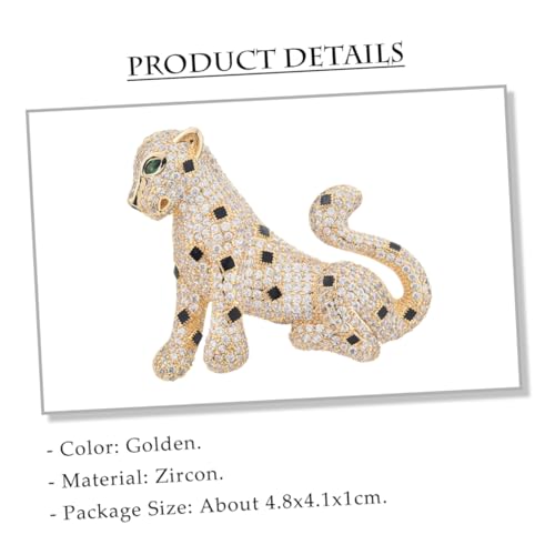 Broche Léopard BESTYASH accessoire de mode doré pour personnaliser toutes vos vestes