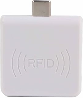 Non Contact Card Reader High Frequency ID Mobile Phone Smart Mini Card Reader with Plug and Play and Stable Performance (White)