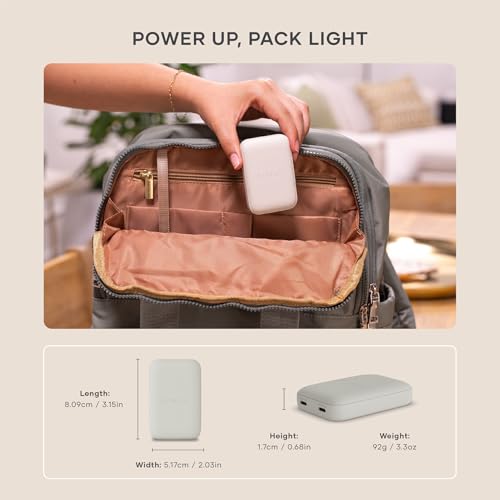 Image of Satechi OntheGo 67W Wall Charger, GaN USB-C Travel Charger (PD 3.0+PPS), 2 USB-C, 67W(1) /45W+20W(2), for MacBook Air /Pro /Neo, iPad Air /Pro, iPhone 17, Galaxy, Pixel, Steam Deck - Sand