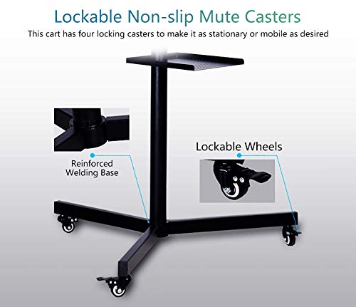Soporte TV móvil negro para pantallas LCD 14-42 pulg miniatura 2