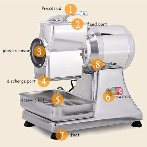 Rallador eléctrico de queso con contenedor 550W miniatura 6
