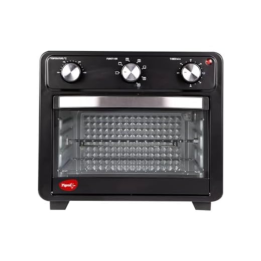 Pigeon by Stovekraft Air Fryer Oven 25L | 2-in-1 Appliance (OTG + Airfryer) | 1400 Watts | Air Fry, Bake, Broil, Toast, Defrost (Black) | With Rotisserie