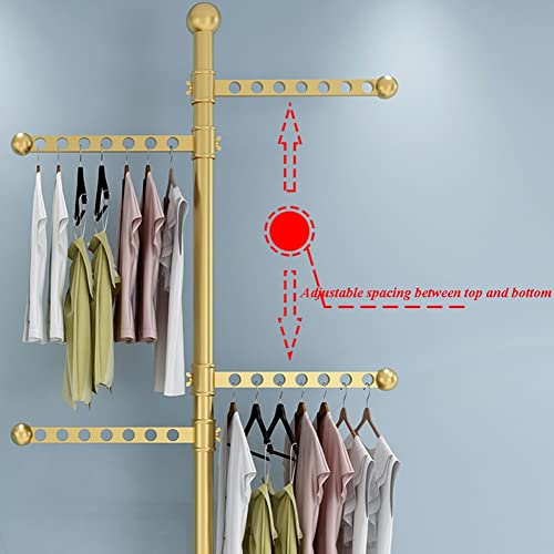 Séchoir à linge pliable argent de 160 cm avec barre transversale - 4