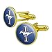GRAPHICS & MORE Ford Mustang Logo Round Cufflink Set Gold Color
