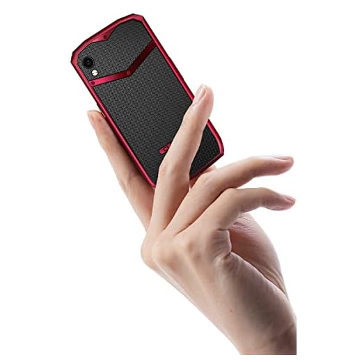 CUBOT Pocket 4,0" Pantalla Smartphone, 4G Doble SIM Smartphone sin Contrato, Android 11, 16MP Cámara, 4GB+64GB/128GB Extensión, 3000mAh, NFC/GPS Pequeño Teléfono Móvil (Rojo)