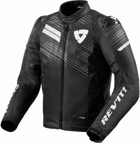 Revit Apex H2O Giacca tessile moto, nero/bianco, 3XL