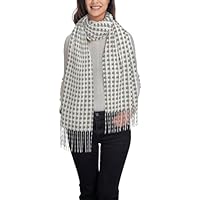 NImongt Bufanda monocromática con estampado de videojuegos para