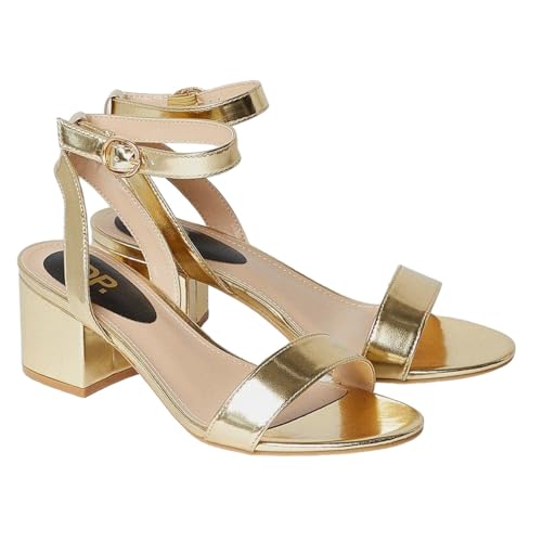 Dorothy Perkins Women’s Wide Fit Tommi Barely There Mid Block Heel Sandals, Wide Fit, Spring Summer, Holiday, Summer Party, Wedding Guest, Weekend