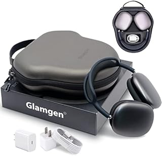 Case for Airpods Max, Upgraded Smart Headphone Case with Sleep Mode for New Apple Airpods, Hard Travel Carrying Case Protective Portable Storage Bag Fits New Apple Airpods Max, Gift Boxed Edition