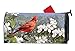 MailWraps Studio M Cardinal in Blossoms Decorative Spring Summer Birds, The Original Magnetic Mailbox Cover, Made in USA, Superior Weather Durability, Standard Size fits 6.5W x 19L Inch Mailbox