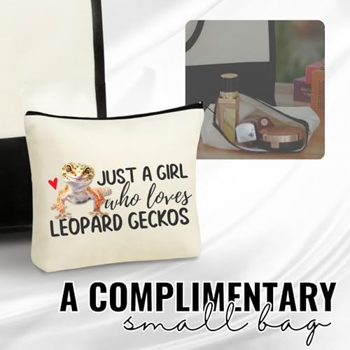 Bolsa Tote de lona con diseño Leopard Gecko para mujer miniatura 3