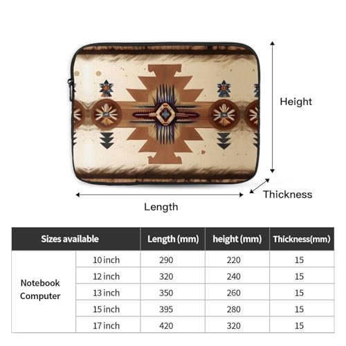 Funda para portátil de 17 pulgadas con estampado nativo americano miniatura 4