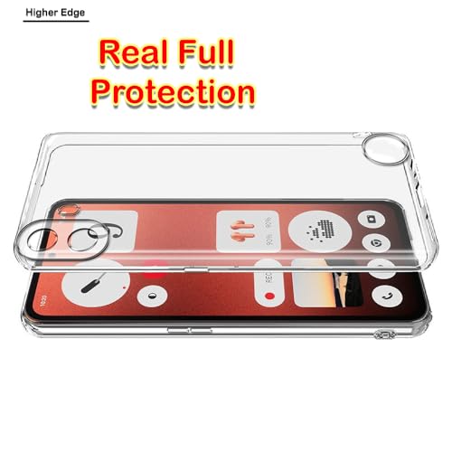 Crystal Clear Back Case for CMF by Nothing Phone 1 5G | Raised Bumps for Camera & Screen Protection | Clear Soft Silicone Back Case Cover for CMF by Nothing Phone 1 5G (TPU | Transparent)