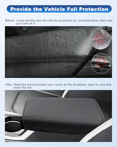 Image of CDEFG for 2025 2026 Kia K4 Center Console Cover, for 2025 2026 Kia K4 Accessories Armrest Cover, 2025 2026 Kia K4 Middle Console Pad Arm Rest Cushion Leather Cover
