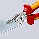 KNIPEX Kombizange in Blister isoliert mit Mehrkomponenten-Hüllen, VDE-geprüft; mit integrierter isolierter Befestigungsöse zum, 03 06 180 T BK