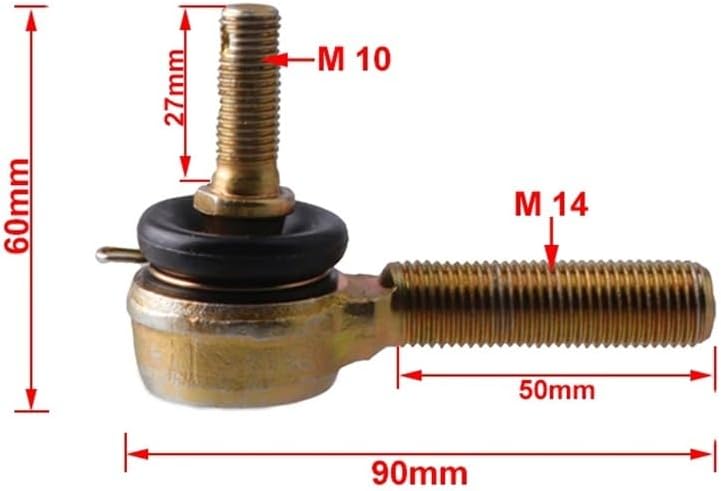 ATV UTV M10 Rocker Ball Joint Kit for 90cc 110cc 125cc 150cc Go-Karts, Vehicles, and Quad Bikes(1 pcs A)