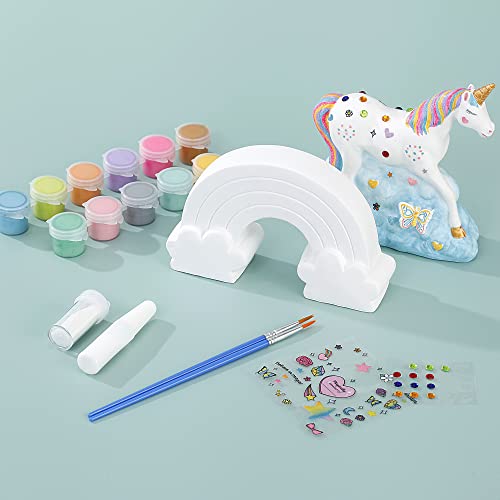 Unicorn Crafts Painting Kit For Girls And Kids Aged 5 To 12 - Create Your Own Rainbow Arts And Crafts Toy Gift For 5 Year Olds And Up #TOP2