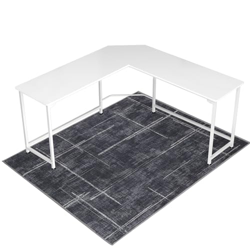 Office Chair Mat for Hardwood Floor&Tile Floor,48"X 60" Heavy Duty Desk Chair Mat for Hard Floors, Under Desk Rug for Rolling Computer Chair,Anti Slip,Low Pile Carpet Floor Protector by Lreedy - Used condition - CA$39.38