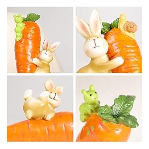 3PCS Easter Resin Bunny Decoration Resin Rabbit Statue Table Home Decoration Gifts 3PCS Easter Resin Bunny Decoration Resin Rabbit Statue Table Home Decoration Gifts