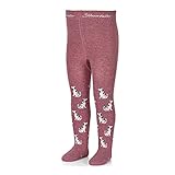 Baumwollmischgewebe Sterntaler Baby-Mädchen Dalmatiner Strumpfhose, Hellrot, 104