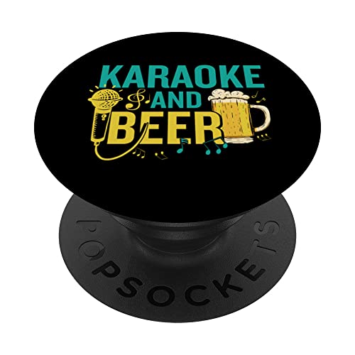 Karaoke Lover Beer Fan Friends Gatherings Singing Party PopSockets PopGrip Intercambiable