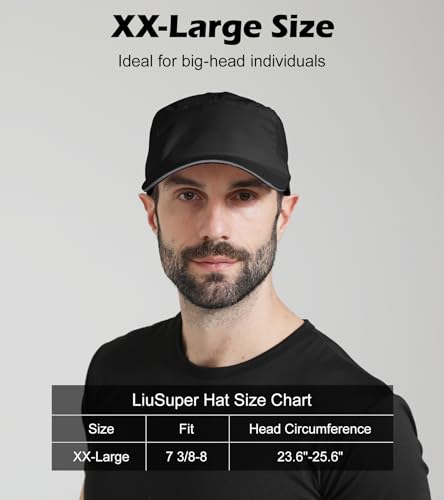 Image of XL XXL Hat Mens Big Head, Performance Golf Hat for Men Women Water-Resistant Sun Hat Adjustable Summer Sport Cap Outwork