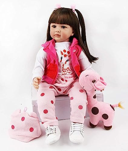 Muñeca Reborn Bebé Realista 60 cm de Vinilo y Silicona miniatura 2