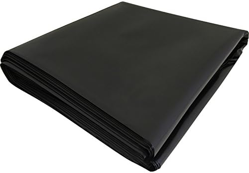Black Extra Heavy Duty Polythene Plastic Sheeting DPM DPC Damp Proof Membrane 3 Metre x 4 Metre 300mu - 1200g BBA