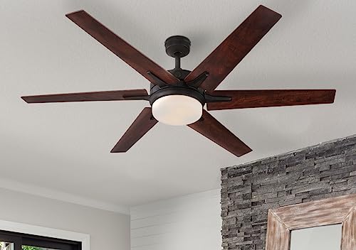 Image of Westinghouse 74002B00 Cayuga Smart Ceiling Fan, 60-Inch, Black Bronze