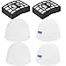 Laukowind Vacuum Replacement Filter for Shark Navigator Zero-M Lift-Away Speed Upright Vacuum ZU561 ZU560 ZD201 ZU560C ZU562 UV650 ZU572 Part XFFK560 XHEPA560, 2 Foams and 2 Felt Filters and 2 Filt