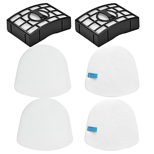 Vacuum Replacement Filter for Shark Navigator Zero-M Lift-Away Speed Upright Vacuum ZU560 ZU560C ZU561 ZU562 UV650 ZU572 Part XFFK560 XHEPA560, 2 Foams and 2 Felt Filters and 2 HEPA