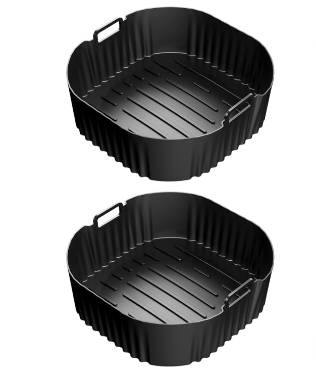 Arvoni 2 moldes de silicona para freidora de aire caliente, accesorios para Philips Airfryer HD9285/90, molde de silicona de alta calidad, uso de silicona fácil de limpiar, molde de silicona para