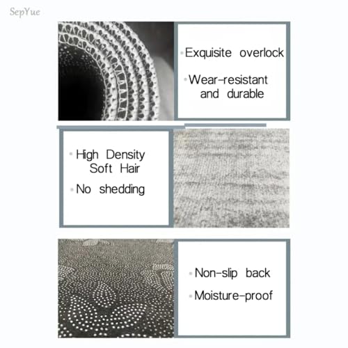 Tapis géométrique moderne de qualité supérieure pour décoration de bureau
