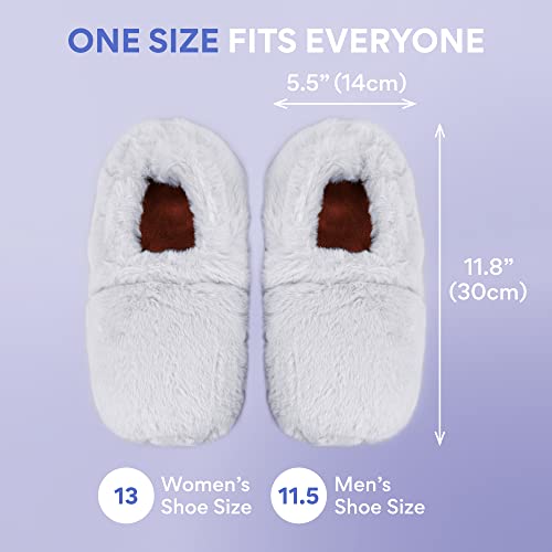 Microwavable Slippers - Heated Booties for Women and Men | Microwave Heated Foot Warmers4
