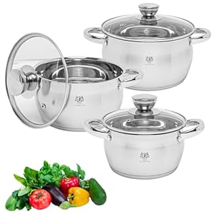 Karl Hausmann LIMFA Topfset 3-teilig Edelstahl