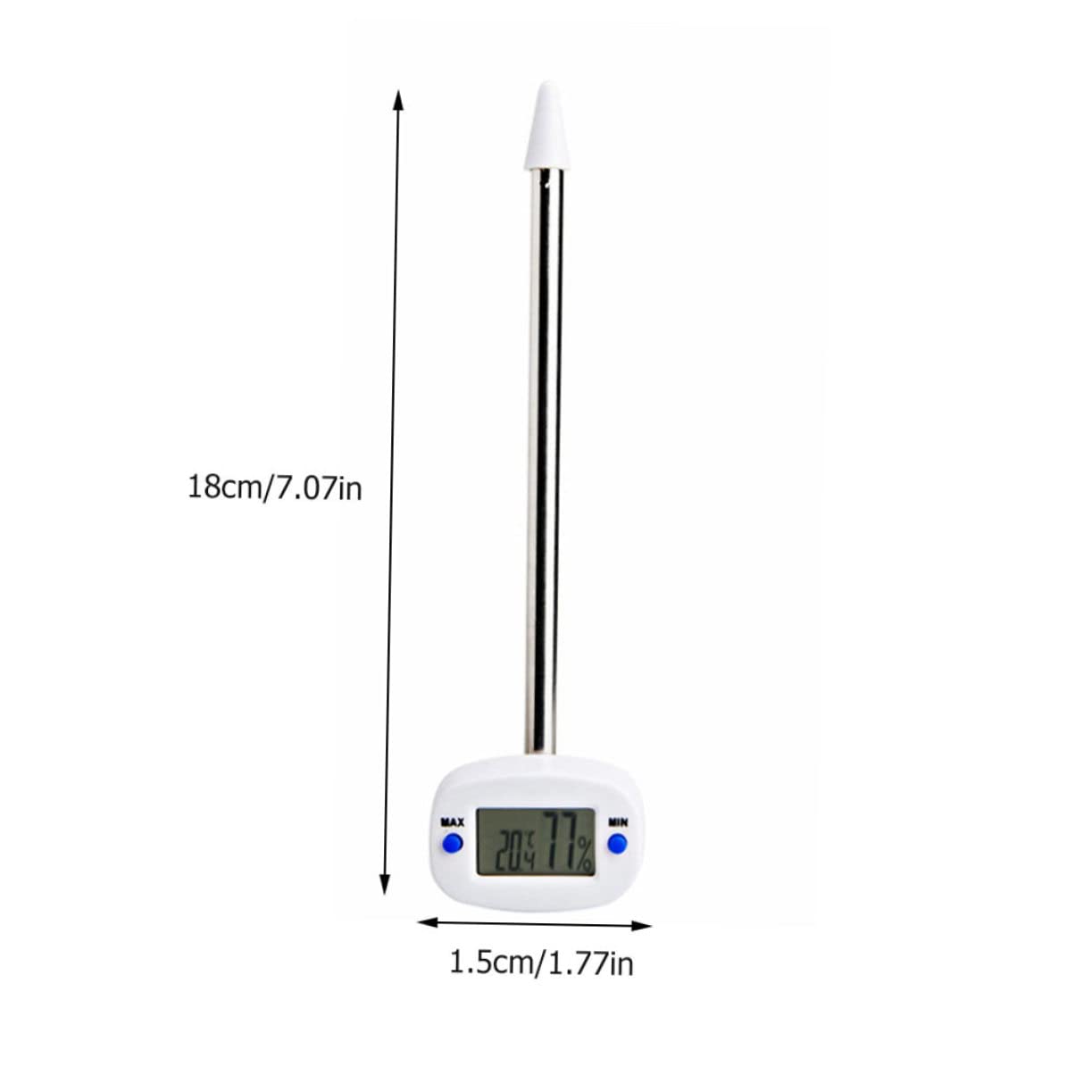 Sosoport 3pièces Thermomètre De Sol avec Testeur Humidité Température Outil De Jardinage Pratique pour Culture Saine Design Portable Et Léger avec Allongée