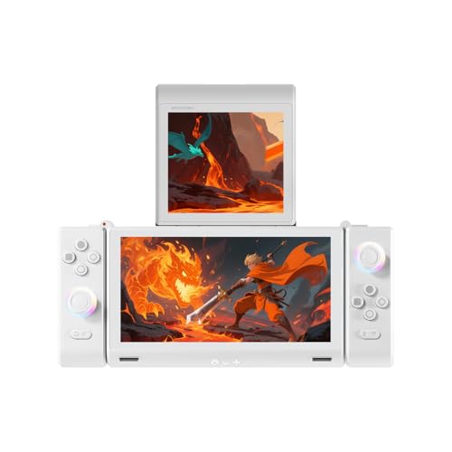 Image of Cutesliving ONEXSUGAR Sugar 1 Dual-Screen Console Portable Tablet PC with Snapdragon G3 Gen 3, Android 14, 6.01-inch & 3.92-inch OLED Displays, Hall Effect Joysticks,16GB RAM, 512GB Storage (White)