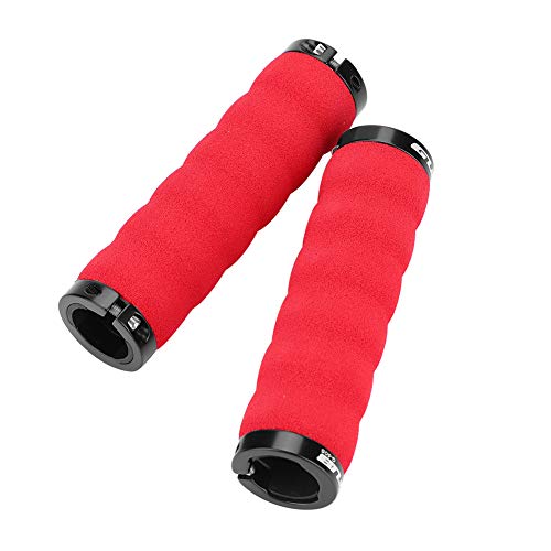 Bike Handlebar Grips, Foam Sponge Mountain Scooter Handle Lock on Grip Covers Locking Nonslip Shock Absorption Comfortable Specialized Replacement for Mountain Cycle Cruiser Urban Tricycle