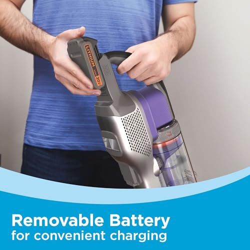 BLACK+DECKER Pet Hair Vacuum, Cordless Vacuum Cleaner Pet Hair, Up to 55 Minutes of Runtime, Interchangeable Floorhead, Maximum Suction, Multi-Surface, Light Weight, Powerseries Extreme (BSV2020P) - image 7