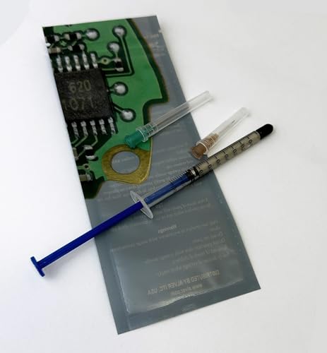 ALVER 0.7ml Thermal Paste Silver Conductive Glue Paste, Conductive Silver Adhesives Paint Pen for Keyboard PCB Repair