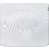 REJECT ゲーミングマウスパッド 白 FENON 500×450×4mm 布 バランスタイプ 大型 アークエッジ ラバーベース ホワイト XL SOFT Moon White