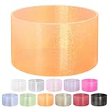 YWDOUJI Jelly Luster Glitter Silicone Transparent Boot for Stanley 20-40oz, Compatible with Hydro Flask or Other Water Bottle Tumbler, 2.85-3.0 inch Protective Anti-Slip Bottom Sleeve Cover