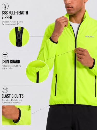 Men's Windproof Packable Windbreaker