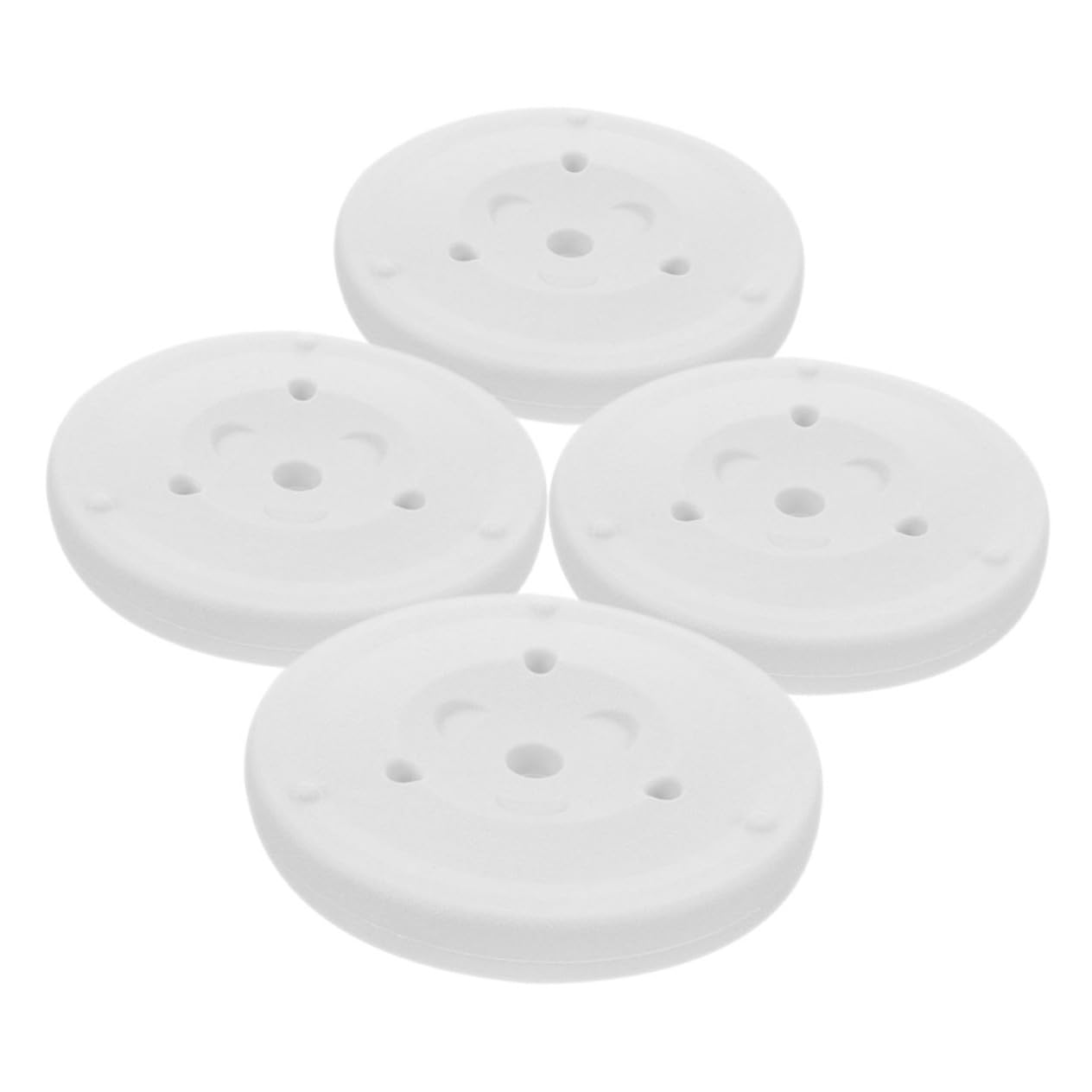Base per Colonna Palloncini Bianca 4 Pezzi in Plastico