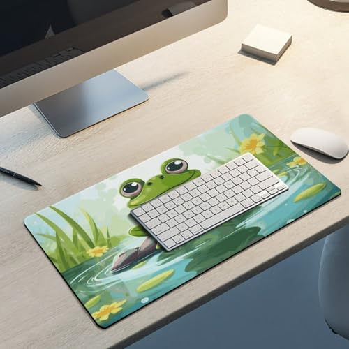 Frog in A Pond Pad de Escritorio Grande con Base Antideslizante miniatura 5