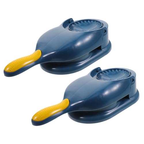 Cabilock 2Pcs Kitchen Dumpling Presser Multi Use Dumpling Skin Making Tool with Ergonomic Handle and Comfortable