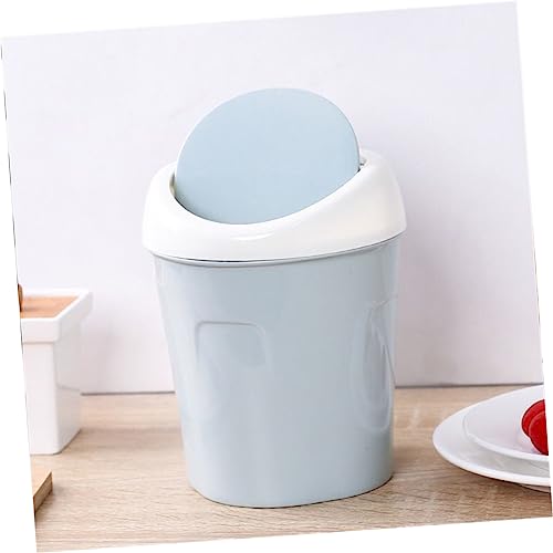Mini caneca de basura para escritorio PRETYZOOM plástico resistente miniatura 6