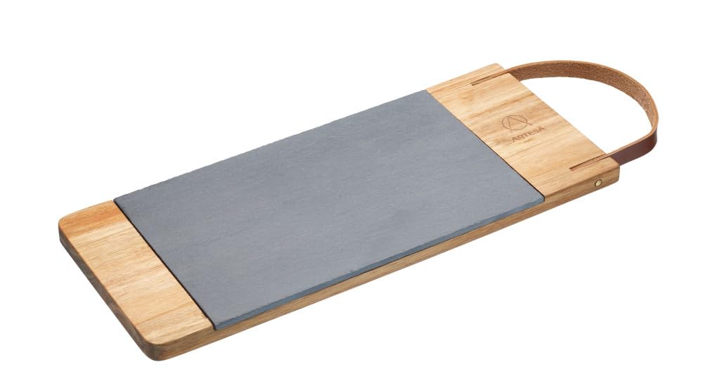 Rackhams Brown Artesá Acacia Wood And Slate Serving Board - Acacia Wood - Serving Board