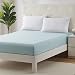 Clara Clark Premier 1800 Collection Single Fitted Sheet, Queen, Aqua Light Blue